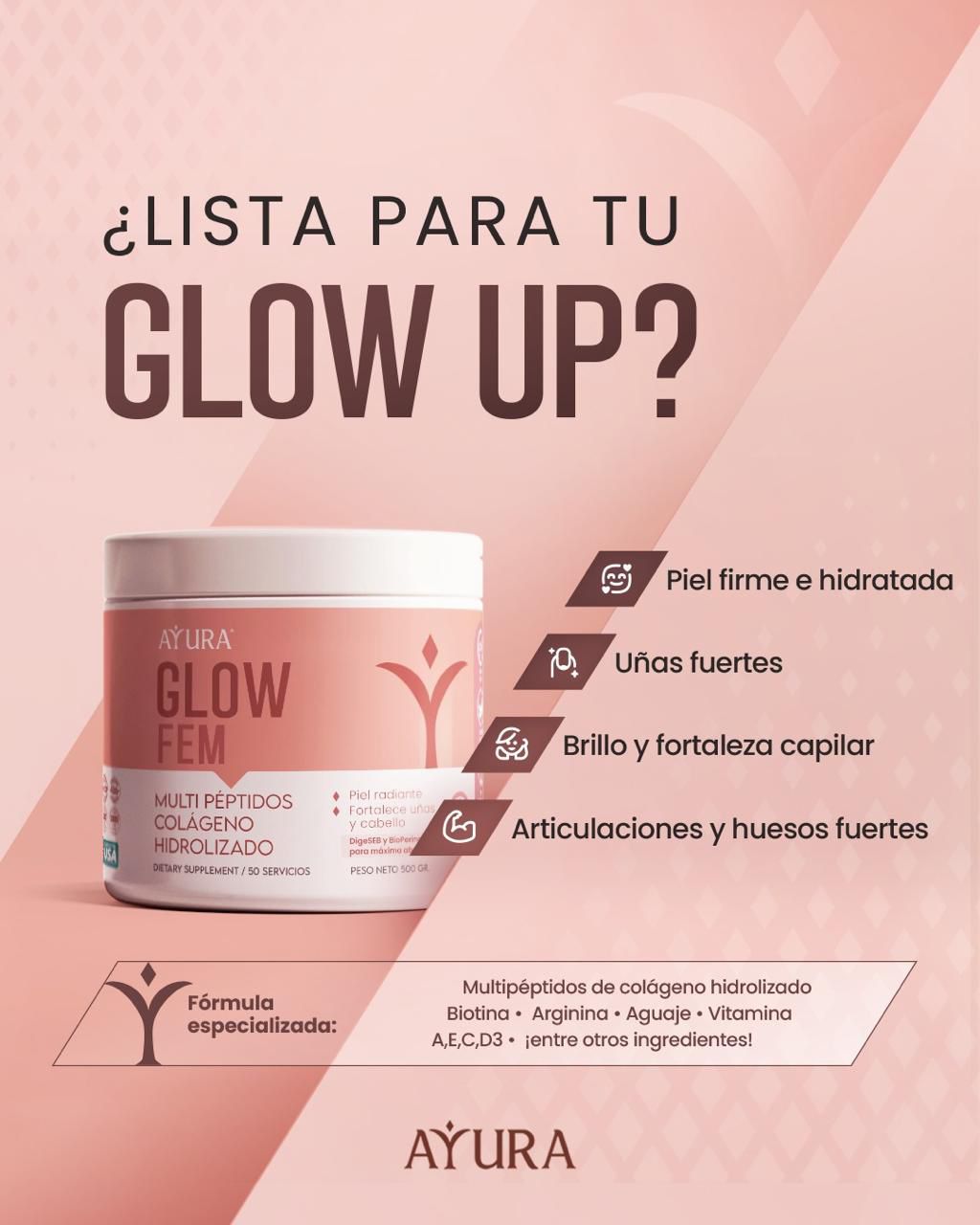 Glow Fem – Equilibrio Femenino (Mandarina) – 500g