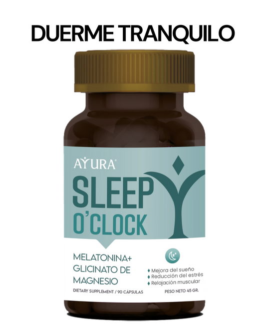 Sleep O’clock – Melatonina + Magnesio (90 cápsulas)