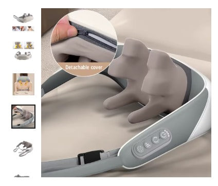 Masajeador Eléctrico 5D para Cuello y Espalda – Alivia Estrés y Dolores Musculares